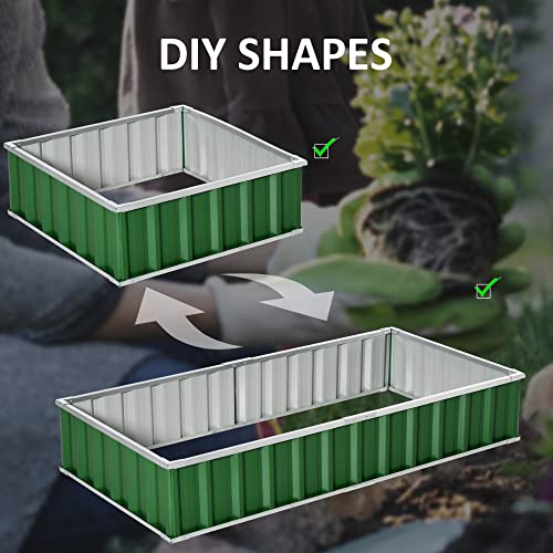 Jardinière surélevée en métal durable pour potager productif de légumes