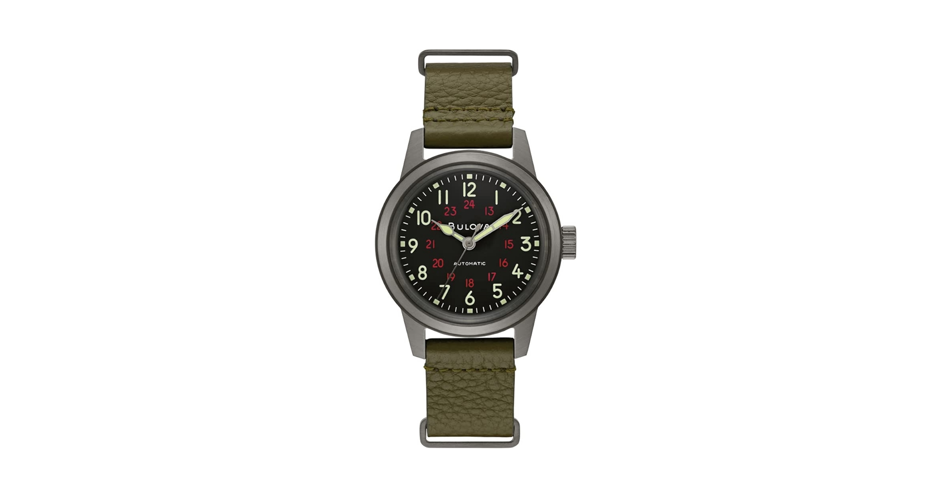 Amazon.com: Bulova Men's Military Heritage Hack Stainless