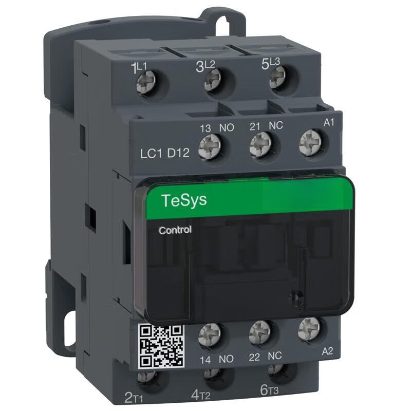 Contacteur tripolaire CA Schneider TeSys D stabiliser le réseau 12 A 48 V LC1D12E7C