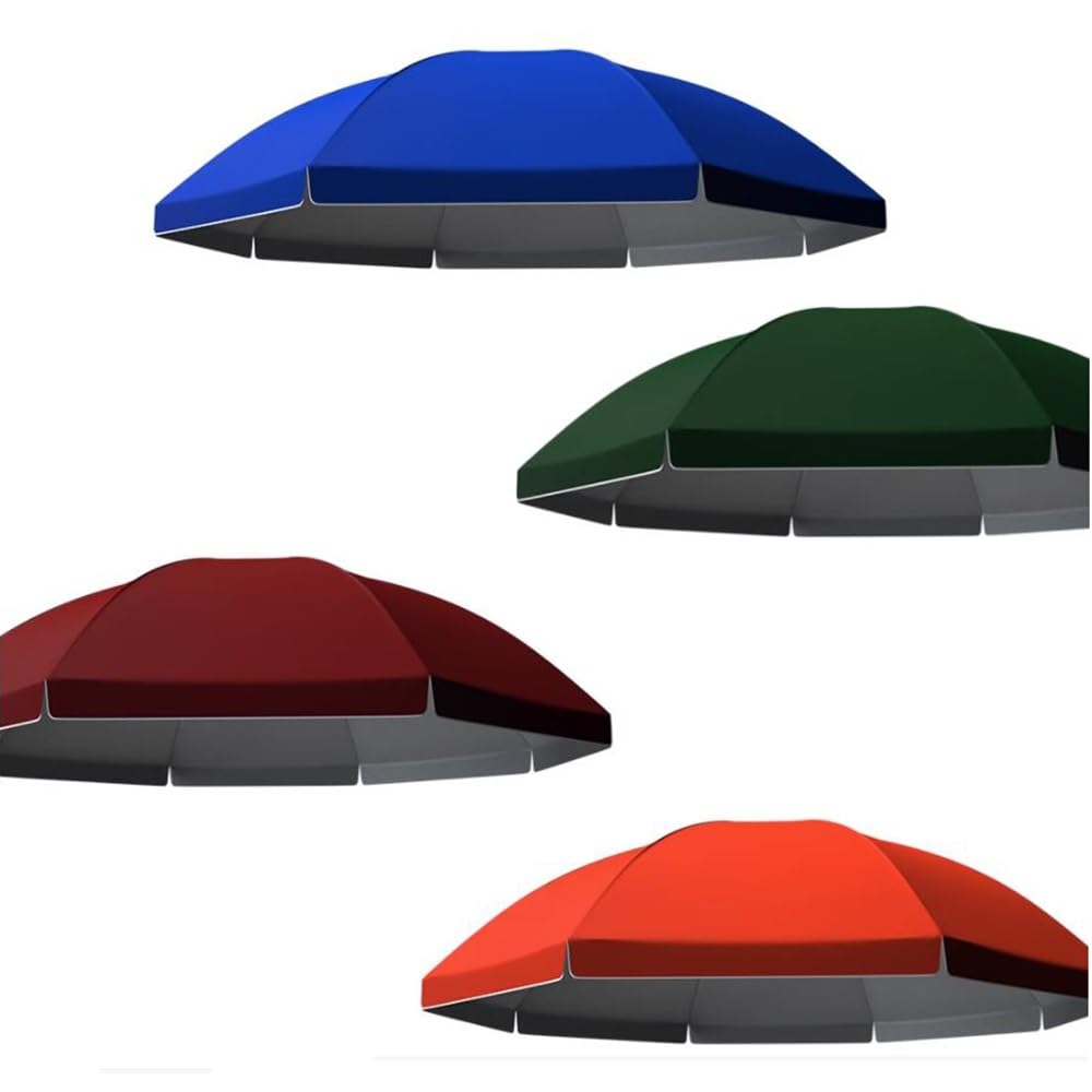 KADEUX 1.8m-3m Telo di Ricambio per Ombrellone Baldacchino Ombrellone Spiaggia di Ricambio, Tessuto di Ricambio per Ombrellone 8 Costole/10 Costole (Color : Green, Size : 3m(10ft)/10 Ribs