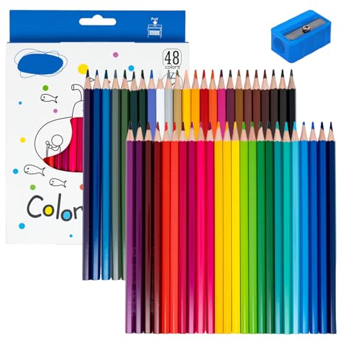 Evita trazos duros resolviendo con lápices de colores de núcleo suave y sacapuntas