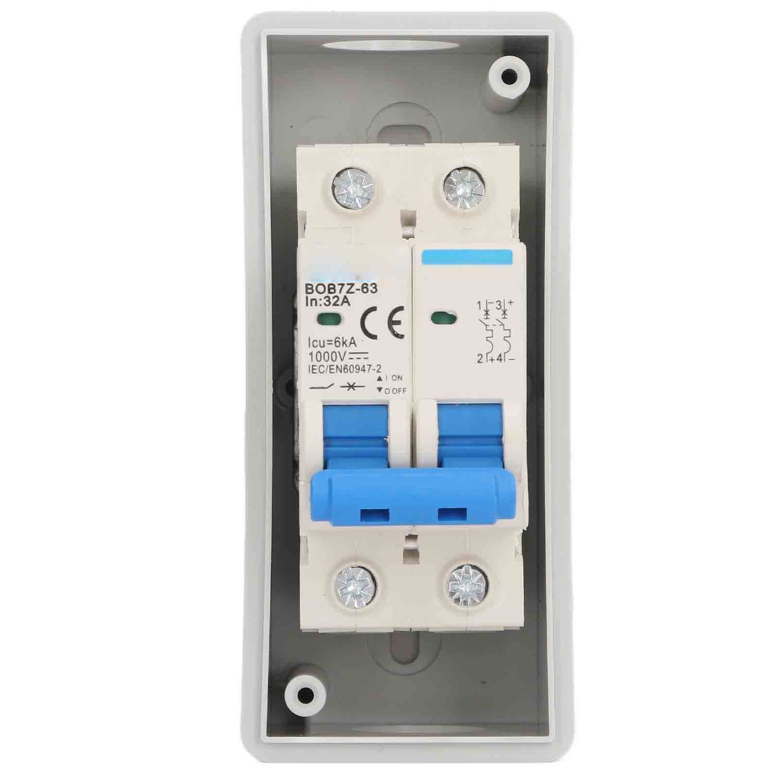 Tyenaza PV DC disyuntor 32A 6KA IP65 impermeable DC aislador interruptor aislador solar 1000V