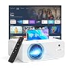 YEHUA WiFi Projector, 4K HD Outdoor Projector Mini Projector with Remote, 1080P & 160″ Screen Supported, Movie Home Theater for TV Stick, Laptop,PC, iOS & Android, PS4, HDMI, USB, AUX, AV