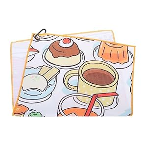 Toyvian Golfhandtuch Mikrofasertuch Golf-Reinigungstuch