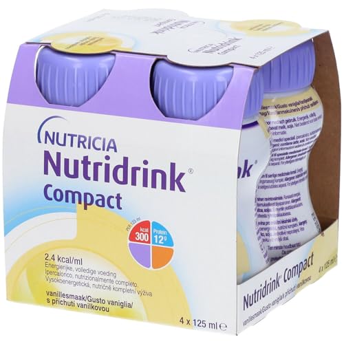 Nutricia Nutridrink Compact Food Supplement Taste Vanilla 4x125ml