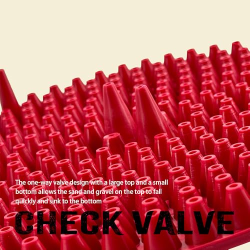 2 Pack 4-5 Gallon Car Wash Bucket Grit Trap Insert,Detailing Kit Accessories with Dirt & Debris Remover for Microfiber Mitts, Cloths, Sponges,Heavy Duty Grit Trap by X5MPLXPMX (Red)