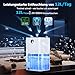 Zeilako Luftentfeuchter 12L/Tag, mit Feuchtigkeitssensor und LED Display, 24-Stunden-Timer, 3 Entfeuchtungsmodi, geeignet für den Schlafzimmer Büro Keller, Kontinuierliche Entwässerung, weiß
