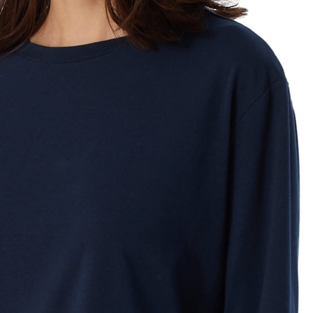 Schiesser Damen Schlafshirt langarm Baumwolle - Mix + Relax