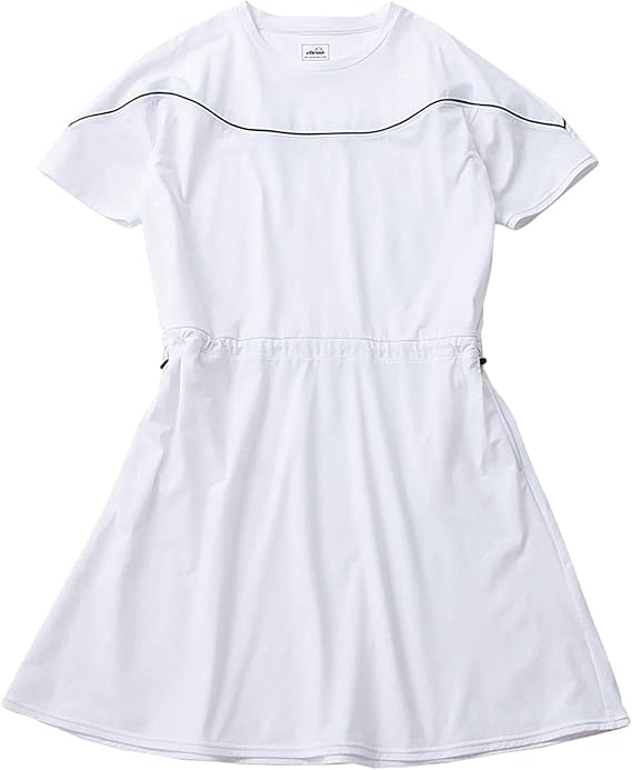 Amazon Co Jp エレッセ ワンピース プラクティスワンピース レディース Ew ホワイト M 服 ファッション小物