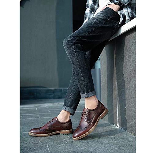 Image of Arkbird Mens Dress Shoes, Lace Up Leather Oxford