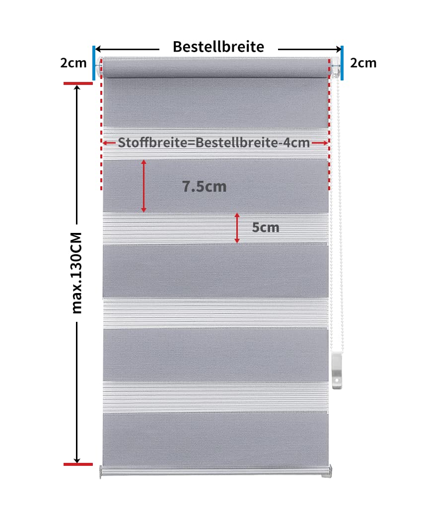 Mardom Doppia Tenda A Rollo Klemmfix - Senza Fori, 2 In 1, Oscurante, Facile Montaggio - 3