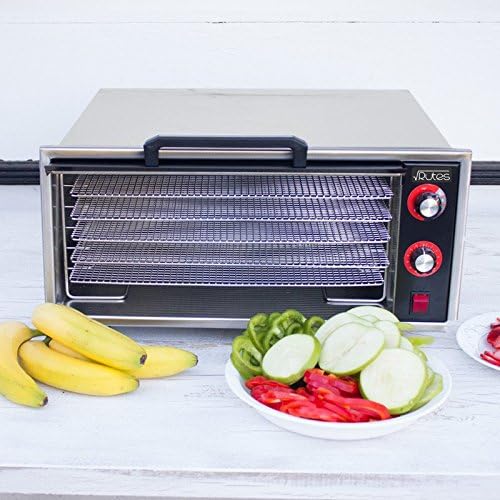 Raw Rutes - Square Rutes Eating RED 5 Tray Stainless Steel Dehydrator