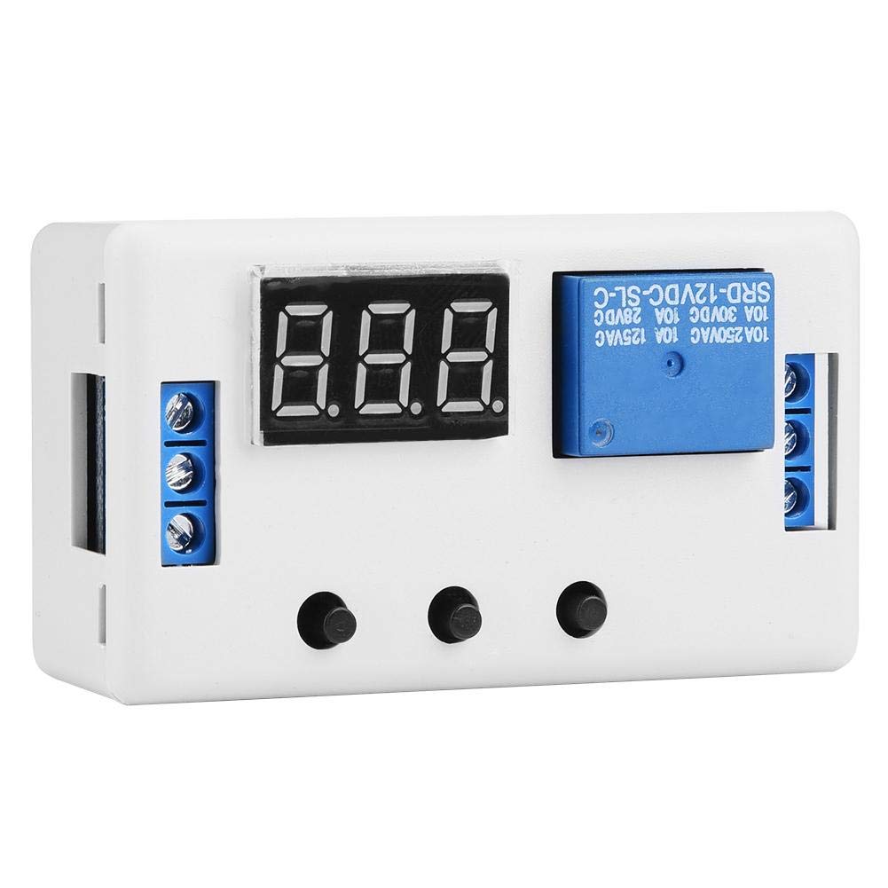 Plastic Timer Relay, LED Display Adjustable 12V LED Timer Relay, Automotive Control System Electrical Equipment for Smart Control