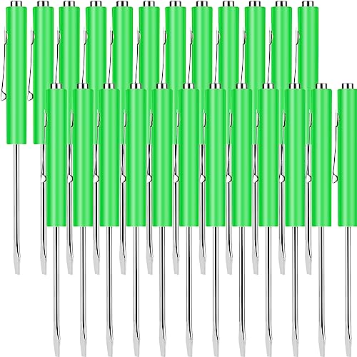 Image of 24 Pieces Pocket Screwdriver Mini Tops And magnetic pocket screwdriver with A Single Blade Head for Mechanical, Electrician (Green)