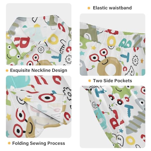 Image of visesunny Little Boys Short Sleeve T-Shirt Beach Shirts Casual Shorts Set Summer Clothes for Kids Outfits