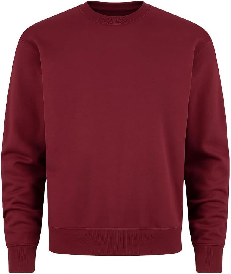 ClassExceed Men’s Fleece Crewneck Sweatshirt – Premium Cotton-Blend Pullover Sweater