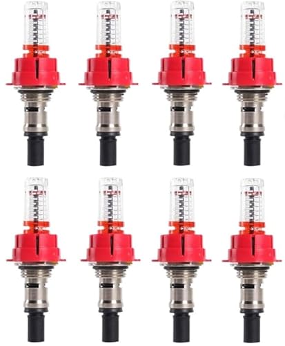 Daaxing Durchflussmesser für Fußbodenheizung, visueller Durchflussmesser, Regler für Fußbodenheizungssysteme, Regler, optimierte Wärmeverteilung, Fußbodenheizung, Verteiler, Durchflussmesser (3/8, 8 Daaxing Durchflussmesser für Fußbodenheizung, visueller Durchflussmesser, Regler für Fußbodenheizungssysteme, Regler, optimierte Wärmeverteilung, Fußbodenheizung, Verteiler, Durchflussmesser (3/8, 8