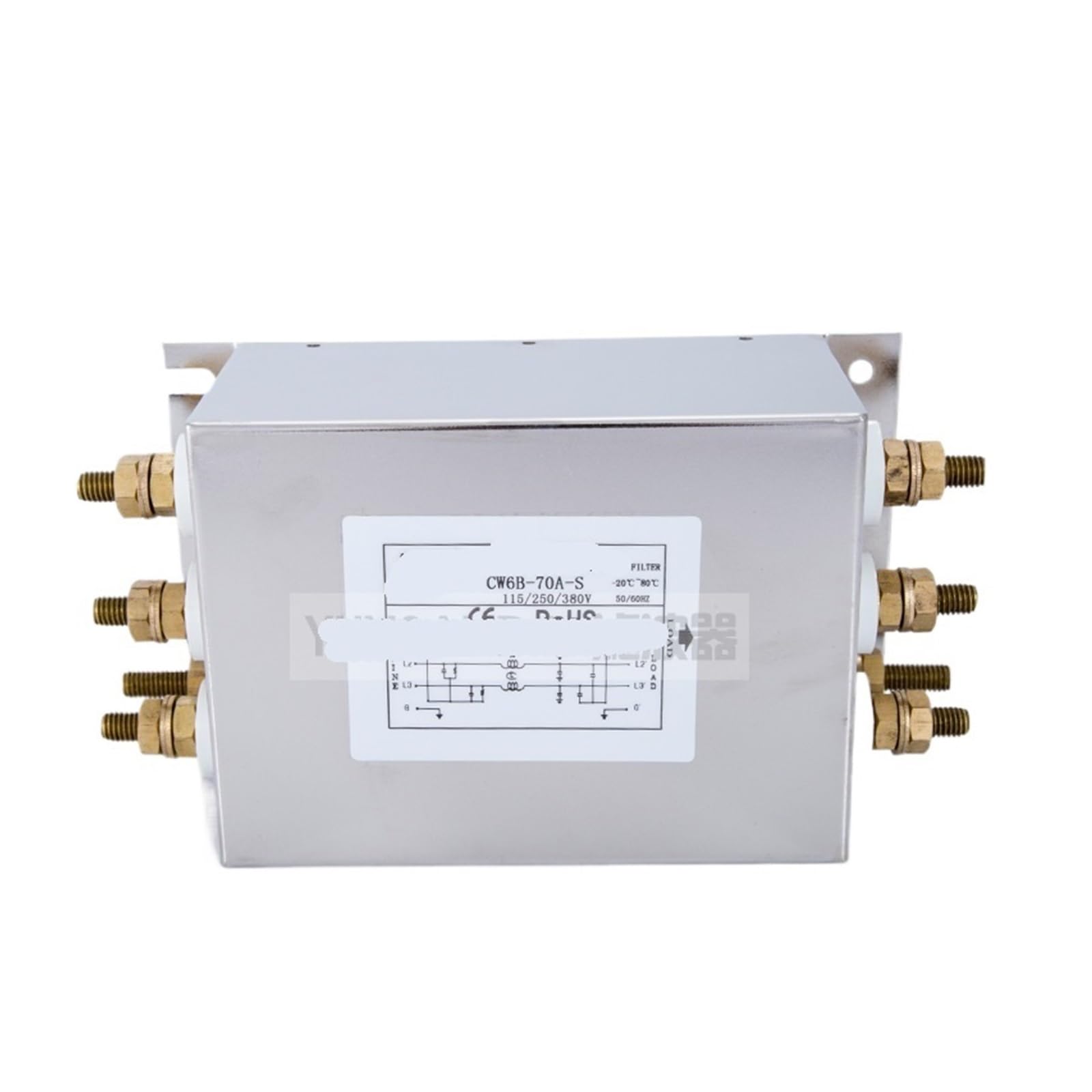 CAAUYXZW CW6B-150A-S Power filter 380v screw interface three-phase AC input(CW6B-70A-S)