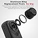 Jakoly Lens Replacement Kit for Insta360 X5, Portbale [2 Pcs] Optical Glass Cover with Removal Tool + 2 Black Base, Easy Installation, Lens Guard Camera Kit for Insta 360 X5 Accessories