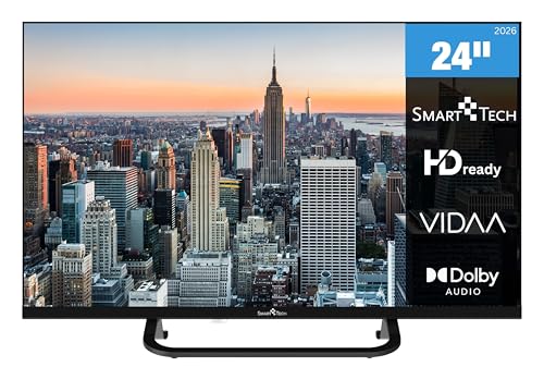 Smart Tech TV LED HD 24' (60 cm) 24HV02V Smart TV VIDAA...