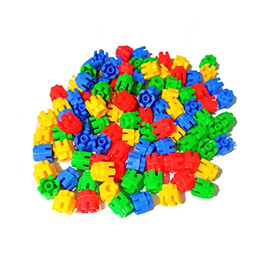 Image of Gambit Bulid Structures Interlocking Play Mat Building Hexa Blocks Set (120 Pieces) Smart Activity Fun and Learning Train Blocks for Kids - Multi-Color