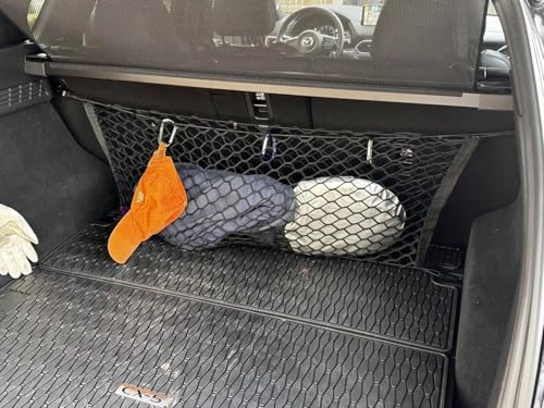Rear Trunk Seats Organizer Cargo Net for Mazda CX-5 2013–2025 – Envelope Style Cargo Net for SUV – Premium Mesh Car Trunk Organizer Vehicle Carrier Storage – Compatible with Mazda CX-5