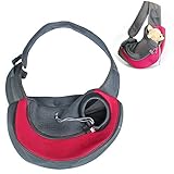 1. Hunde- und Katze Sling Carrier Hände freie reversible Haustier Papoose Tasche, Größe: groß (40 * 26 * 13 cm)