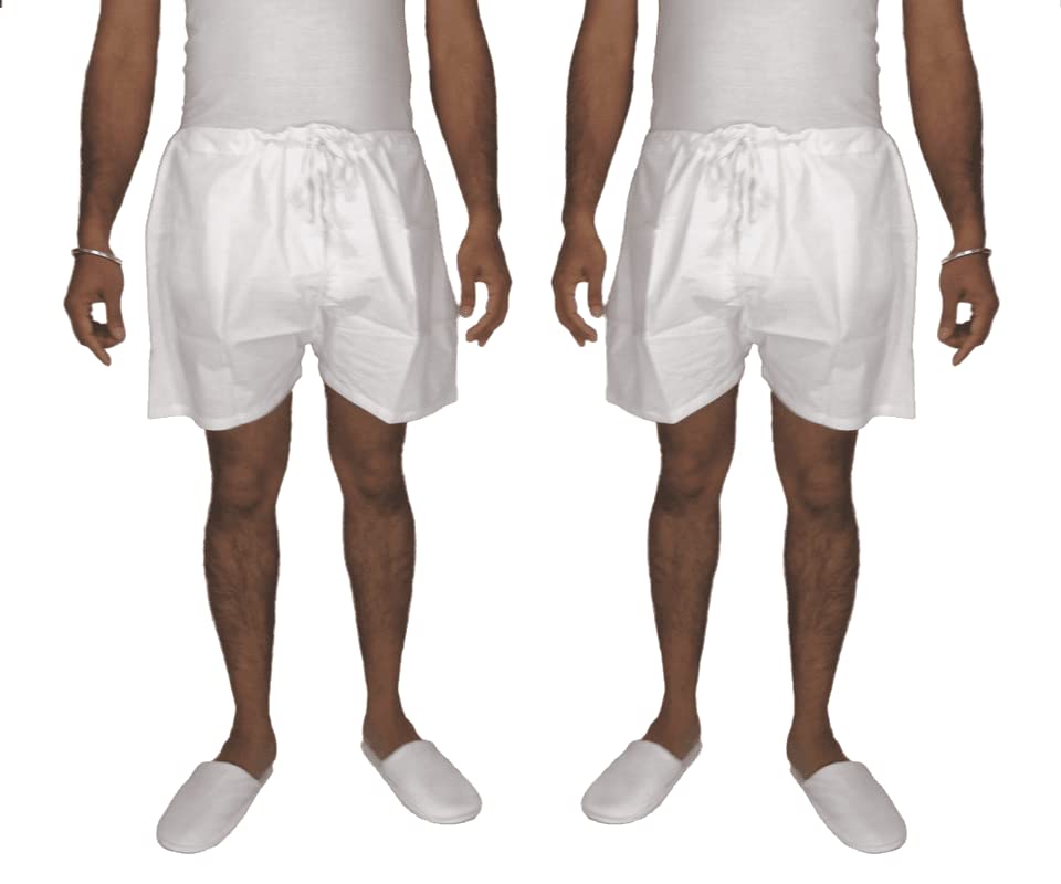 White Cotton Underpants Without Elastic for Men Pack of 2-picture-18