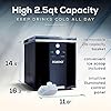 Igloo Electric Countertop Ice Maker Machine - Automatic and Portable - 33 Pounds in 24 Hours - Ice Cube Maker - Ice Scoop and Basket - Ideal for Iced Coffee and Cocktails - Black