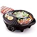 LIVEN SK-J3201A Electric Grill with ShabuShabu Hot Pot, Multifunctional Nonstick Coating Pot, 1300W, Perfect for 1-3 Person