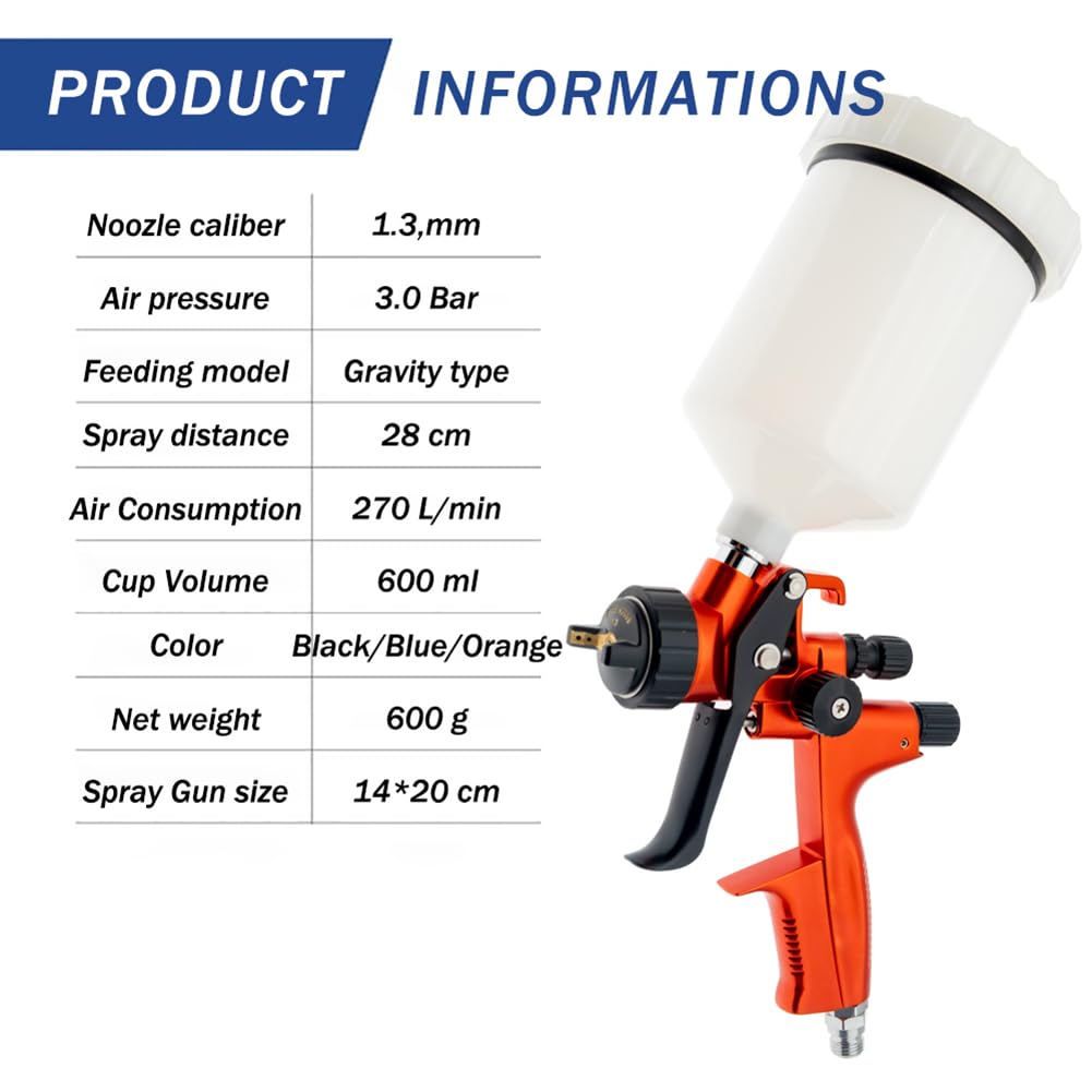 HBM Profi Verfspuit met 600 ML. Beker Model 2 HBM Profi Verfspuit met 600 ML. Beker Model 2