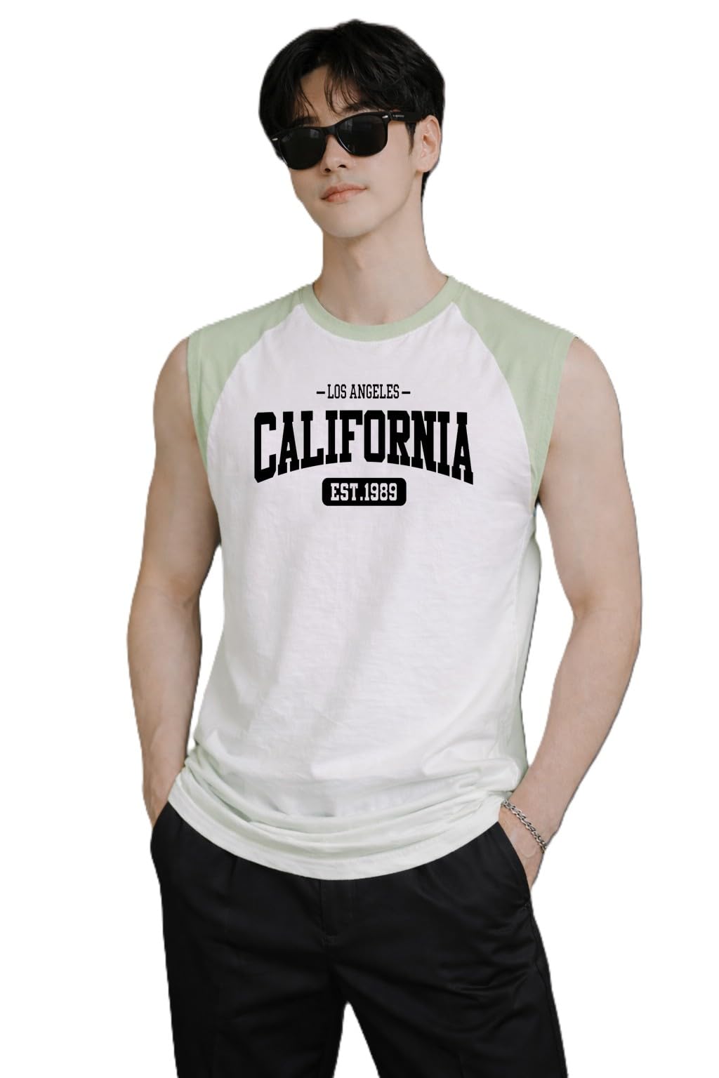Tank Tops Sleeveless Polyester T-Shirt for Men Gym Wear Vest Printed Stylish Round Neck Running for Sports Workout Fitness & Casual or Beach Wear-image-8