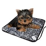 mascotas perros accesorios, Material: Oxford resistente al agua, Dimensión: 45cmX45cm, Color: Flor, Voltaje nominal: 110V, Potencia: 30W, perros accesorios mascotas perro coche seguridad Ampliamente utilizado en invierno para mantener a su mascota caliente. Control de temperatura: opciones altas y bajas