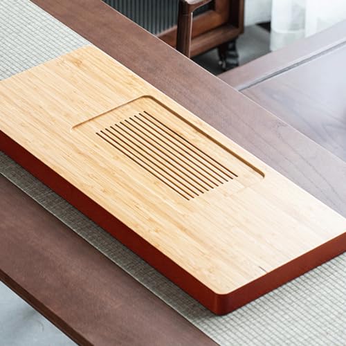 Plateau à thé en bois personnalisé pour éviter les éclaboussures sur la table