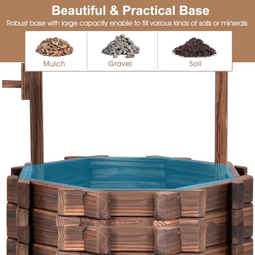 Rusticwoodenwishingwellplanteroutdoorwishingwellwithheightadjustablehangingbucketroofflowerplanterwishingwellsrusticfirwoodbucketforgardenyarddecoration45inch Urban Country Home Decor Rustic wooden wishing well planteroutdoor wishing well with height adjustable hanging bucket roof flower planter wishing wells rustic fir wood bucket for garden yard decoration45 inch urban country home decor
