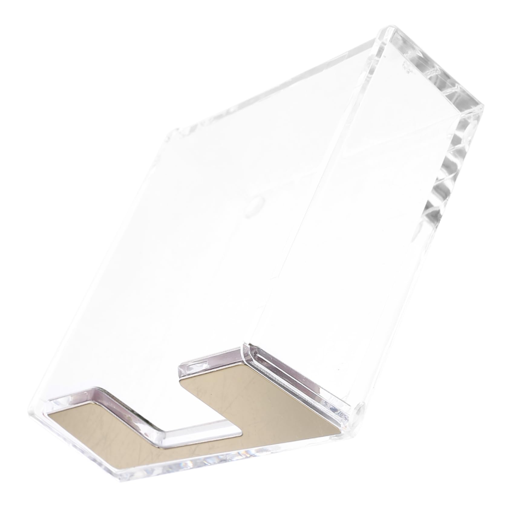Operitacx Transparente Aufbewahrungs- Und Organisationsbox Für Notizzettel Und Büroklammern Aus Acryl Notizblock Klarer Memohalter Behälter Für Notizblöcke Lagerung Golden