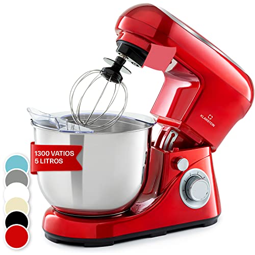 Klarstein Batidora Amasadora con Bol 5L para Hornear, Robot