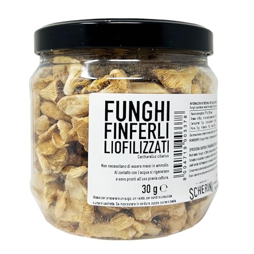 Funghi freschi liofilizzati, sapore e fragranza come il prodotto fresco (Funghi finferli freschi)
