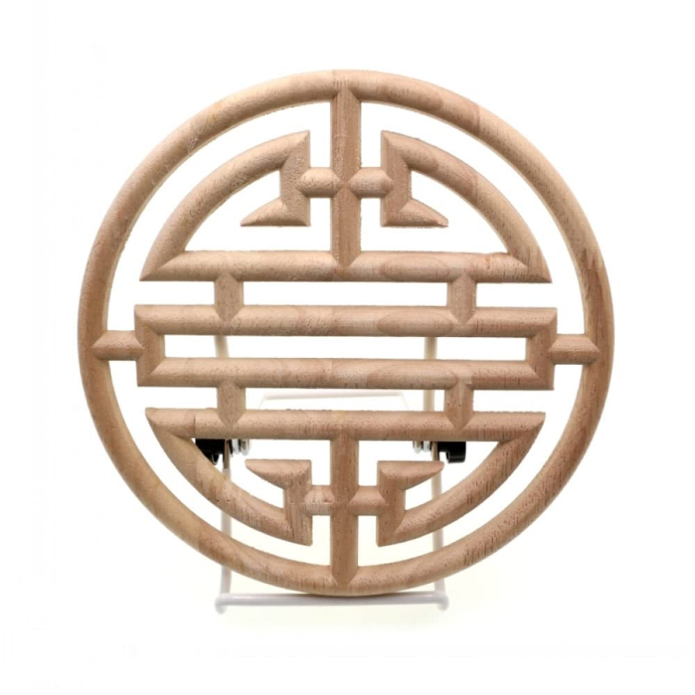 Déco maison rétro avec cette applique en bois sculpté de 40cm