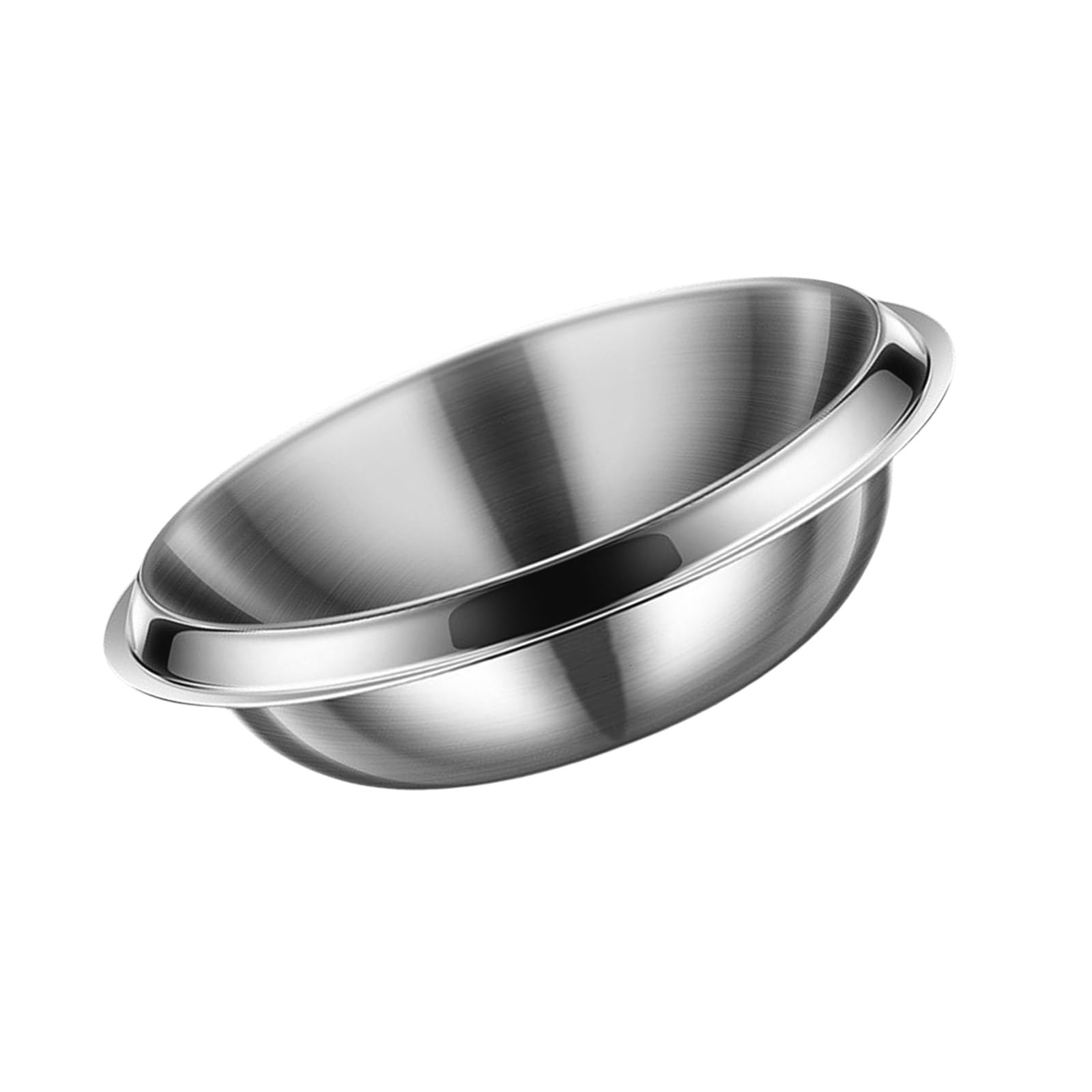 Jazuaiao Meal Set 304Stainless Steel Texture Serving Plates Dinner Plate Suitable for Entertaining and Daily Use Kitchen Metal Bowls