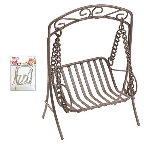 CREATIV DISCOUNT Miniatur- Metallschaukel, ca.11cm