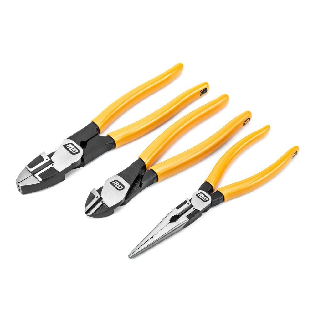 Amazon | Gearwrench - 電気工事士プライヤー3点セット ディップ(82202