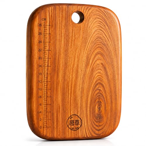 Tabla de cortar rectangular de madera sólida 39.9x27x3 cm miniatura 1