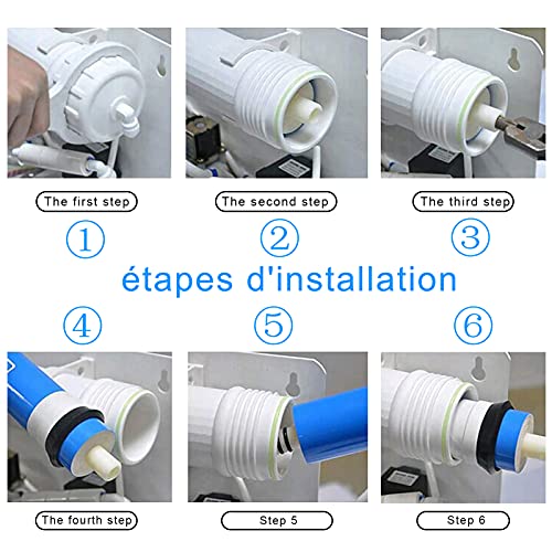 LZH FILTER 1812-75GPD RO Membran, Umkehrosmose, Rücklauf, Wasserfilter, Ersatz, für Wasserfiltersystem mit 5 Etagen - Image 8