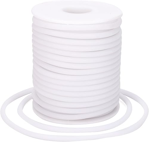 Vista 67 de FASHEWELRY 32.8 yardas 0.079 in Cables de goma para tejer cuerdas de peluquero 0.079 in de goma para puntada de goma protector de goma 6