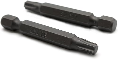 Juego de 25 puntas de destornillador de cabeza de estrella Torx T27, acero S2 de 6 puntos T-27 de 2 pulgadas