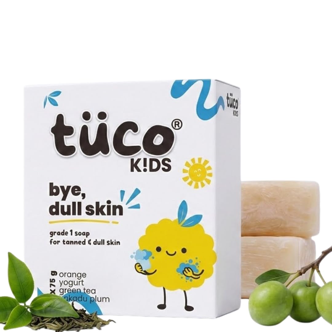 Tuco® Kids Soap | 2x75g | Dermatologically Tested, Gentle & Nourishing with Green Tea, Kakadu Plum | SLS & Paraben free | Ages 2-5, 5-10, 10-15-image-9