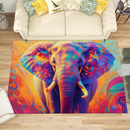 Tapis éléphant d'Afrique antidérapant pour protéger le sol