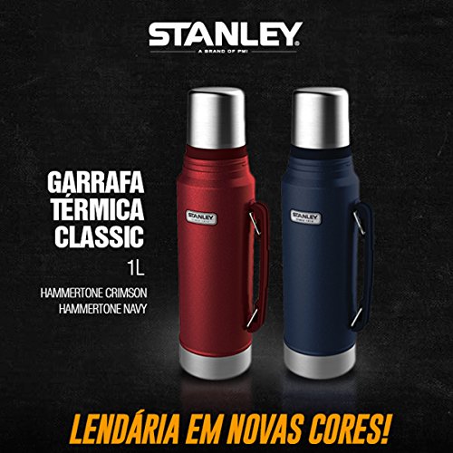 Garrafa Térmica Stanley Classic Steel Azul 1 Litro