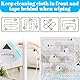 GAESHOW Magnet Fensterputzer, Doppelseitiger Magnetischer Glasreiniger Verstellbar, Double Side Magnetic Window Cleaner, Zwischen 5-12 mm, Glaswischer Fenster für Innen und Außenbereich